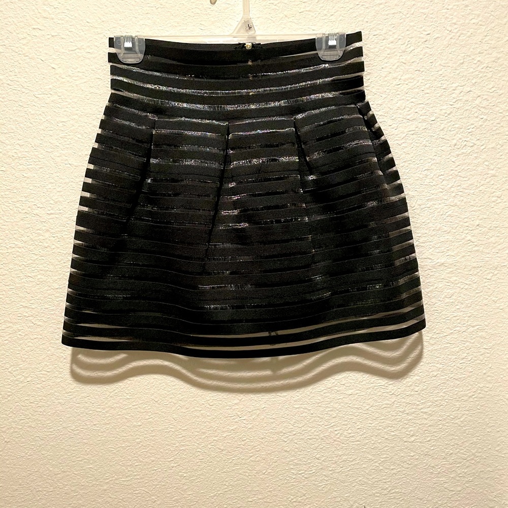 Black flare girly skirt